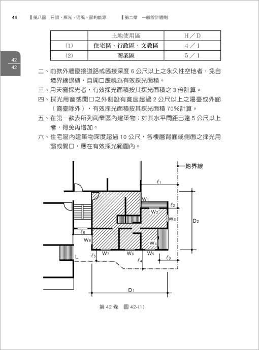 最新建築技術規則〈附補充規定圖例及建築物無障礙設施設計規範〉『本書依內政部營建署公布施行之條文編輯附已發布未施行之條文(設計施工編)』(114年1月)二十一版：圖片 3